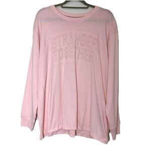 NWT Torrid Classic Heritage Jersey Long Sleeve Stronger Together Soft Tee Sz XL